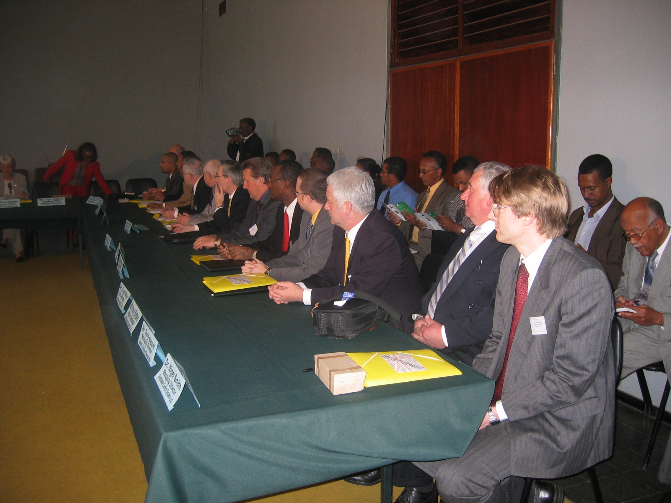 British Business Delegates at the Joint Meeting with Members of the Ethiopian Chamber of Commerce and Industry in Addis Ababa Ethiopia.